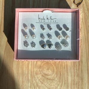Nicole Miller New York Occasion Set of 9 Stud Earrings, New with Tags